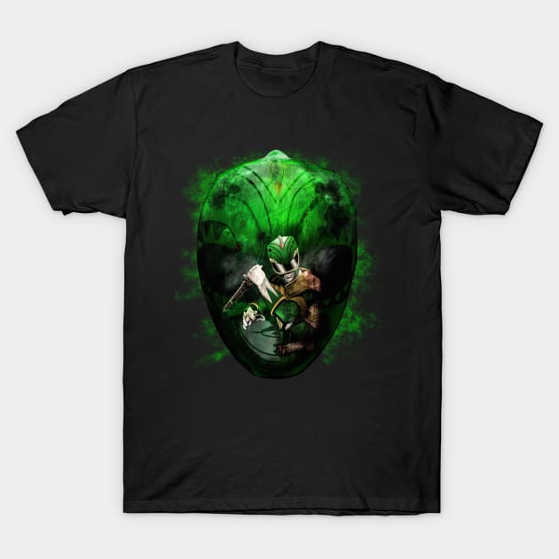 Green Helmet Ranger Style T-Shirt by laurelsart2014